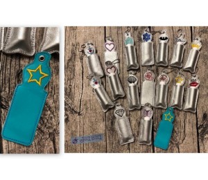 Stickdatei- ITH Lippenbalsam oder USB Stick Tasche STERN